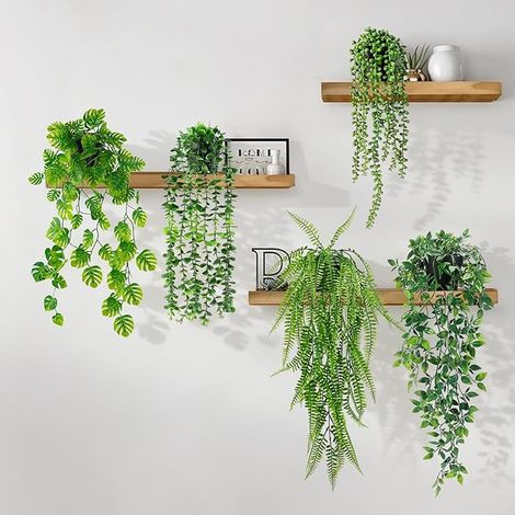 Plante Suspendue Artificielle Interieur Tombante avec Pot Fausse pour Deco Salle de Bain Maison Bureau Cuisine (1/5)