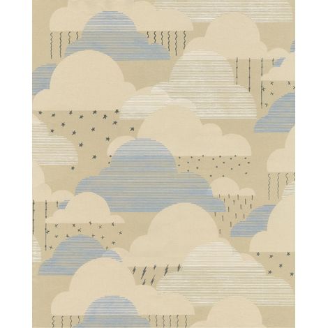Komar Wandtapete - Happy Clouds - 250 x 200 cm - Digitaldruck - für Kinderzimmer (1/5)