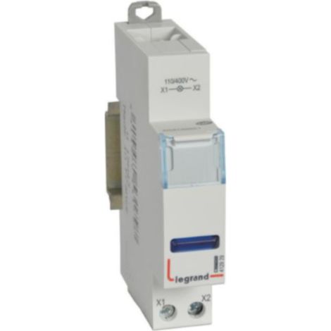 Voyant à LED CX³ simple 110V à 400V - bleu - 1 module - LEGRAND