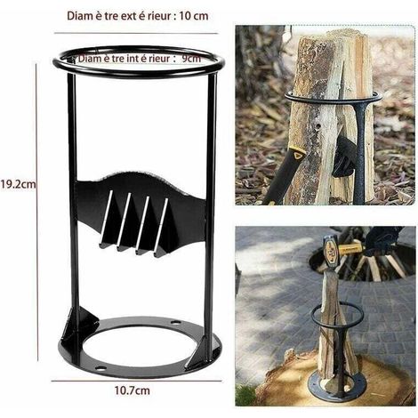 Fendeuse à bois robuste, protocole manuel, fendeuse à bois fabriquée à partir de bois de chauffage léger, fendeuse à bois d'allumage, adaptée au camping familial en plein air, petite taille,TRIMEC