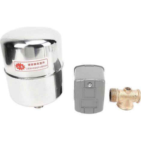 Pumpendruckregelschalter-Set, Metall, ABS, automatischer Wasserpumpendruckregelschalter, 110–230 V