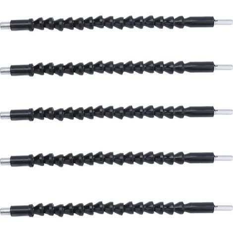 5-teiliges Set mit 295 mm Universal-Flexwellen, magnetischen Sechskant-Bit-Verbindungsstücken und Verlängerungen für elektrische Bohrmaschinen