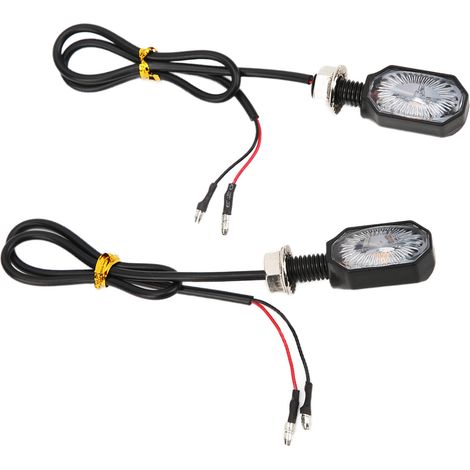 Clignotants Moto Universels 12V 2 Pièces Feux de Direction Ovales Mini pour ATV Scooter (1/5)