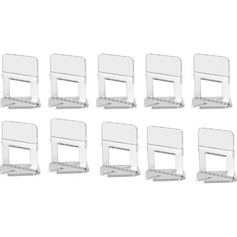 Clips 10 Pièce 1mm Croisillons pour Carrelage Croisillon Autonivelant Professionnel Kit de Système de Nivellement pour Outils de Construction de Murs en Céramique (1/5)
