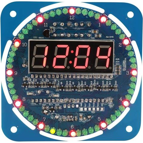 LED Kit Horloge électronique - DIY DS1302 Numérique Set 51 de Démarrage d'apprentissage MCU (1/5)