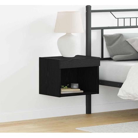 TV-Schrankset mit LED Schwarz Eichen-Optik 40 x 30 x 30 cm