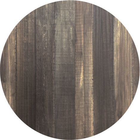 HPL Plateau de table Ø 120 cm Tropical Wood - Feros (1/3)
