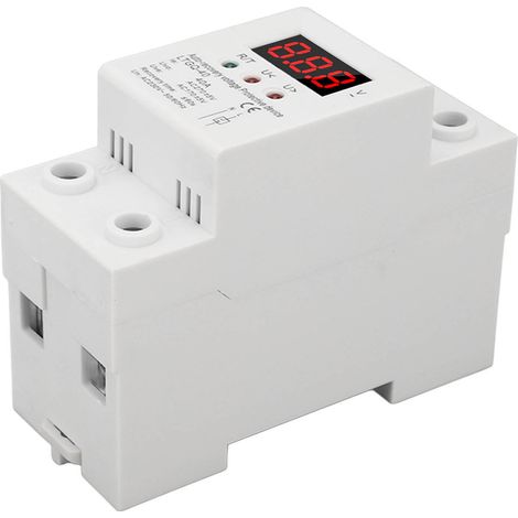 Dispositif de protection contre les surtensions et les sous-tensions, à récupération automatique, relais de protection, affichage numérique, 2P 230 V CA 40 A (LTGQ-40) (1/5)