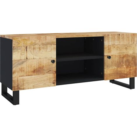 vidaXL Mueble de TV madera maciza de mango 105x33x46 cm (1/2)