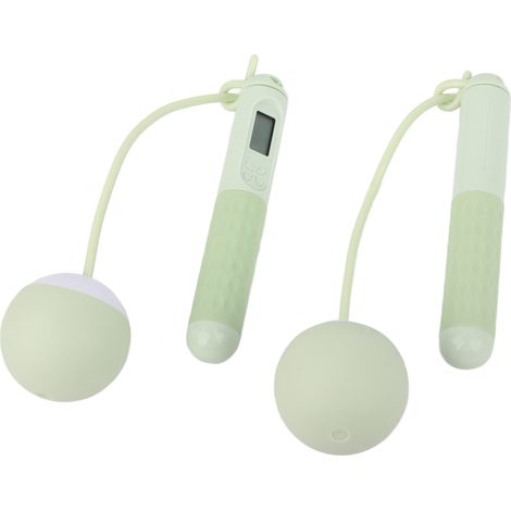 Corde à Sauter avec Compteur Intégré pour Fitness Adulte - Saut à la Corde Pliable avec Poids Réglables - Exercice Intérieur - Batterie Incluse (1/5)