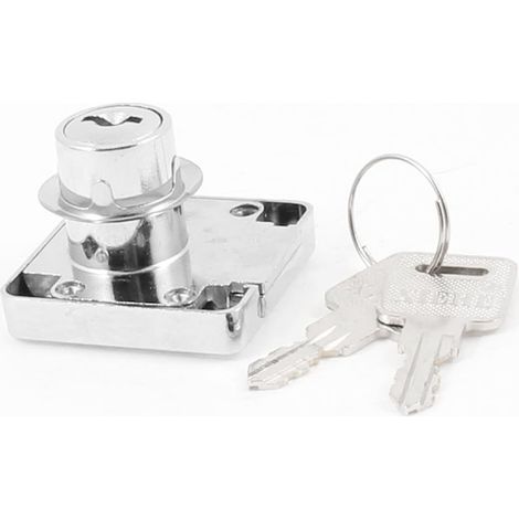 Home Office Couleur argent métallique 40 mm x 39 Schrankfach 2 Schlüsseln