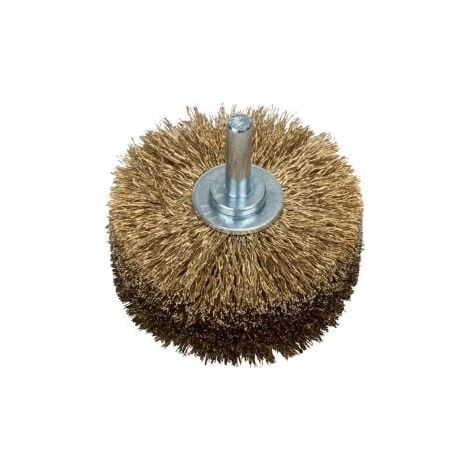 Bosch Holzstrukturbürste für Bohrmaschinen - Gewellter Draht, vermessingt, 80 mm - 2609256541 (1/2)