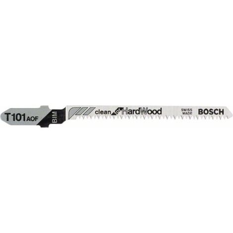 Bosch T 101 AOF Clean hoja de sierra de calar 3 piezas metálica