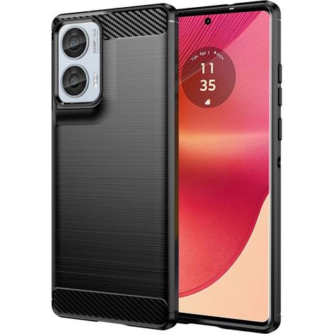 Schutzhülle für Motorola Edge 50 Fusion 5G, Carbon, Schwarz (1/5)