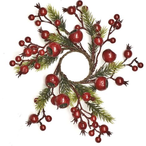Linea Due Elle Girocandela Bacche Rosse Natale D interno 5 Cm