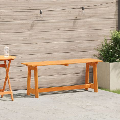 Maison Exclusive - Bank Outdoor Braun 119 x 37 x 47 cm Massives K (1/5)