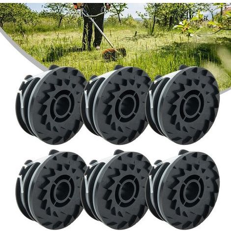 A set of 6 replacement spools for wire cutters – Parkside PRT 20-Li C3 TLP-01 spools – automatic feed system (1/5)