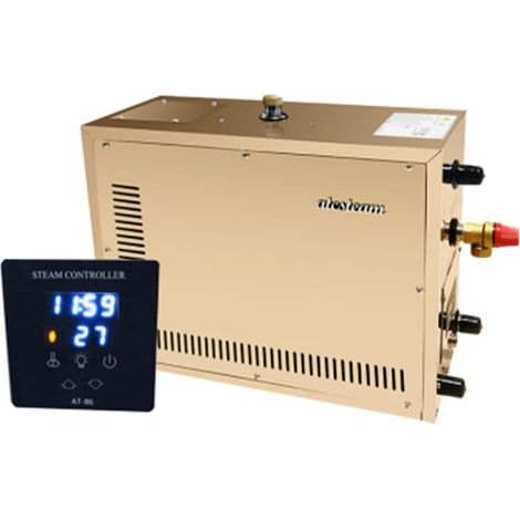 Poêle de sauna électrique Générateur de vapeur automatique en acier inoxydable de 9kw Désaller de la salle Sauna Sauna Machine de bain à vapeur for la chambre spa Contrôleur numérique Poêle de sauna (1/5)