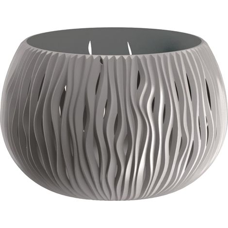 Prosperplast Blumentopf BOWL SANDY Grau 23,8 cm