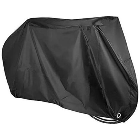 Extérieure Bâche de Protection de Bicyclette Imperméable, 210D Haute Qualité Housse, Convient Aux Vélos et électrique Motos et Scooters, Peut Couvrir Jusqu'à Deux Vélos ( Noir 20070110cm) (1/4)