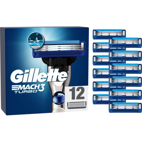 Gillette Mach3 Turbo 3D Systemklingen 12er