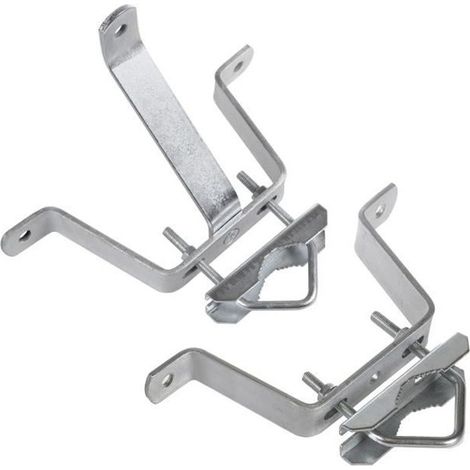 Support pour mât d'antenne - MACLEAN - MCTV-555 - Acier galvanisé - 100 mm - 65 mm de diamètre