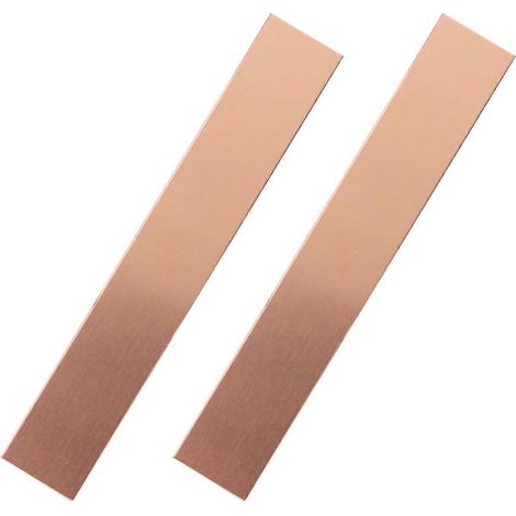 Anode en cuivre pur, 2 pièces, 6 x 1 x 0,04 pouce (19 GA)-- (1/5)