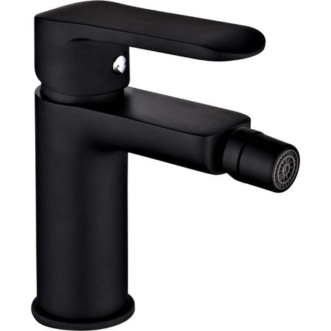 Miscelatore rubinetto puma per bidet in ottone colore nero opaco con piletta confezione 1 (1/5)
