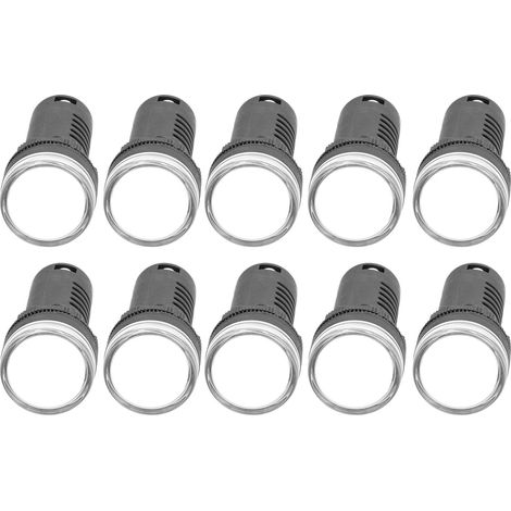 10 Pièces Voyants Lumineux LED Rouge et Vert pour Circuits 220V AC/DC