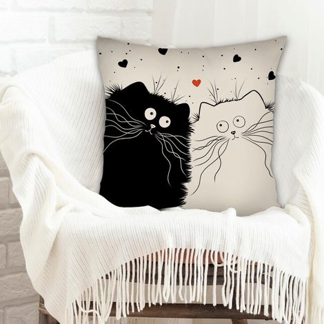 Housse de coussin pour canapé résistant au lavage pour canapé lit salon chambre à coucher décoration de la saint-valentin (1/5)