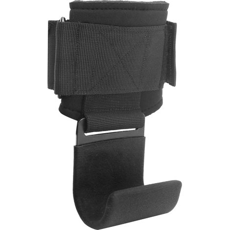 Crochet de traction pour haltérophilie sportive, musculation, sangles de poignet pour haltérophilie, ceinture de traction, crochet noir (1/5)