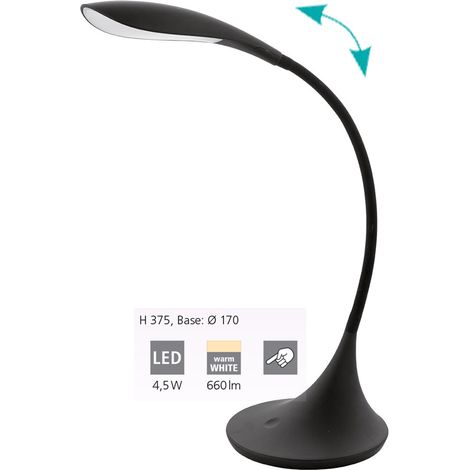 Eglo DAMBERA Lampada da Tavolo Integriert, 1 W, Argento, 17 x 17 x 37,5 cm (1/4)