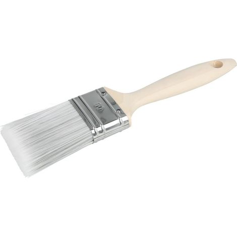 Pinceau plat 50 mm mélange soies PTB gris-blanc