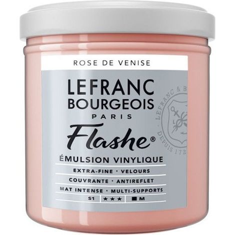 Peinture vinylique - Flashe - Rose de Venise - 335 - Lefranc Bourgeois - 125ml