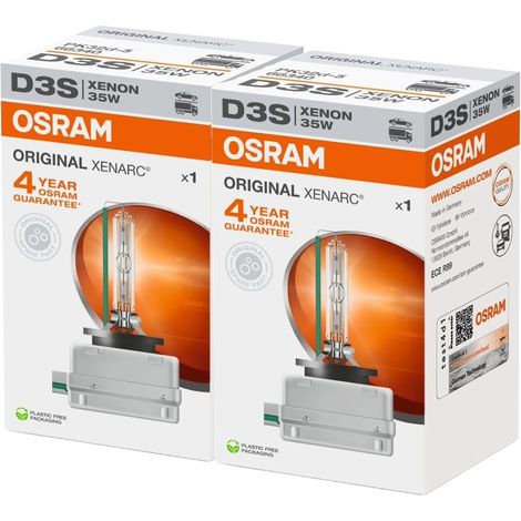 Compatible avec les ampoules au xénon HID Xenarc 35 W D3S PK32D-5 4600 K d'Osram 66340HBI (lot de 2) (1/5)