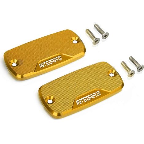 Aplicable a Accesorios para motocicletas Tapa del depósito de fluido de aluminio Cilindro de fluido de aceite PARA HONDA Integra 700 2012 2013 Integra700 (A dorado) (1/5)