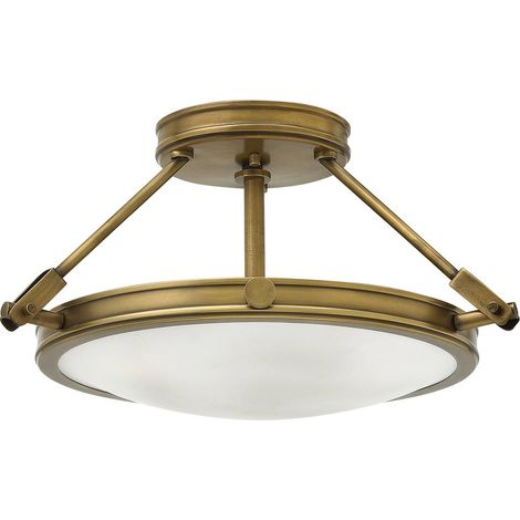 Elstead Collier - 3 Light Small Semi Flush Deckenleuchte Messing, E14 (1/5)
