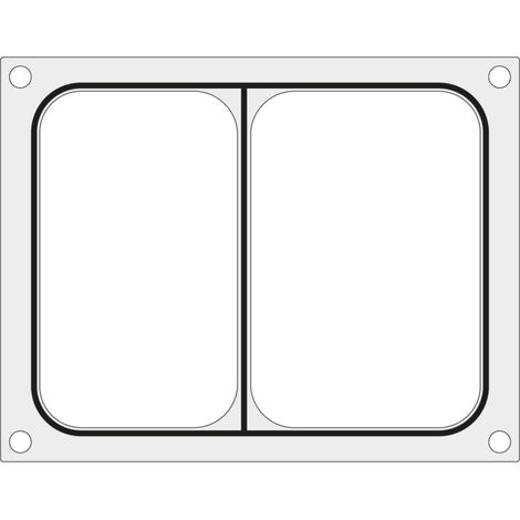 Stampo matrice per saldatrici MCS per vaschetta due pezzi 227x178 mm - Hendi 805466