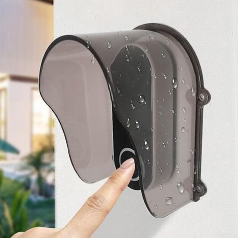 Outdoor Doorbell Keyboard Cover Plastic Cover Waterproof Rain Cover Weather Protection (1/5)
