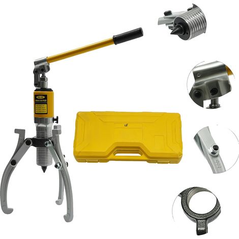Extracteur de roulements hydraulique, capacité de 15 tonnes, course de 300 mm, fonctionnement manuel, conception portable, non mobile (1/5)