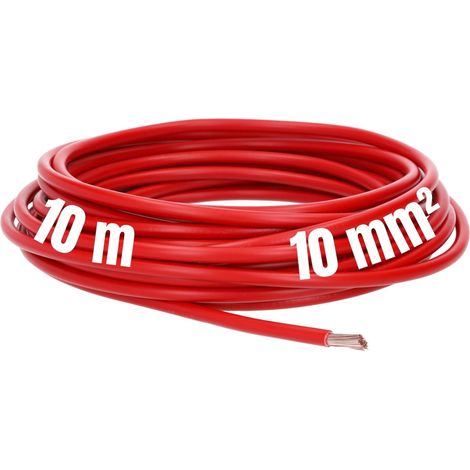 10 m Lapp 4520045 H07V-K 10 mm² rosso I cavo di cablaggio I cavo flessibile I cavo singolo in PVC I cavo 10 mm2 I cablaggio (1/5)