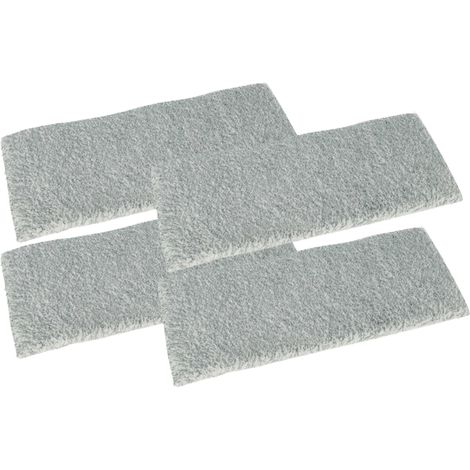vhbw 4x Replacement Cover Scrubber Sleeve compatible with Vorwerk Kobold GC100, VG100, MF100 Window Cleaner Squeegee - Mop Attachment Cloth Pad