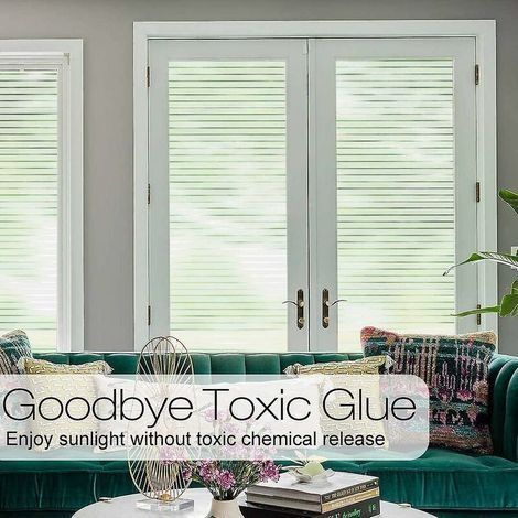 Selbstklebende, statisch haftende Fensterfolie für Fenster 60 x 200 cm – Ideal für Büro, Schlafzimmer, Küche, Badezimmer (1/4)