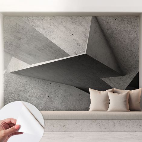 Papier peint autocollant avec imprimé décoratif pour salon et chambre à coucher Installation facile Structures géométriques 208x146 cm (1/5)