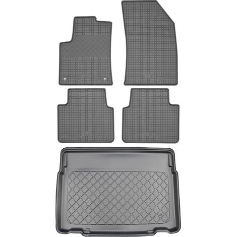 Set di tappetini in gomma per auto e tappetino per bagagliaio per Citroen C3 Aircross II SUV (5 porte) da novembre 2017 (1/5)
