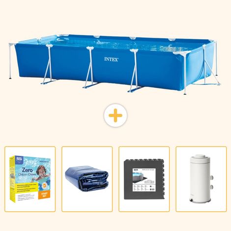 Intex Piscine Tubulaire Rectangulaire - 450x220x84 cm - 5-pièces S111 (1/5)