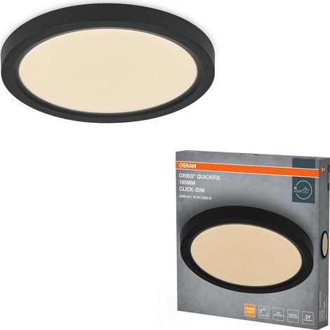 Plafonnier LED 195mm, 16W, 3000K Blanc chaud, 1200lm (1/4)
