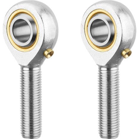 Lot de 2 roulements d'extrémité de bielle, alésage de 1,6 cm et filetage gauche 5/16-24, embouts de bielle auto-lubrifiants mâles Heim (1/4)