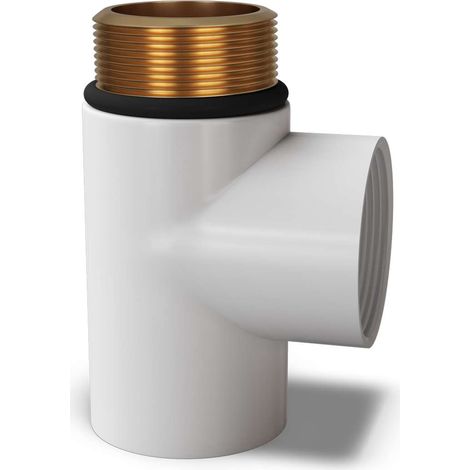 Talus - White Radiator T-Piece 1/2" BSP