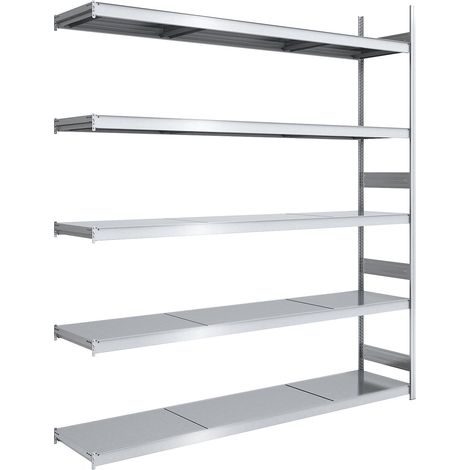 hofe, Rayonnage emboîtable extra-large avec tablettes en acier, (1/2)